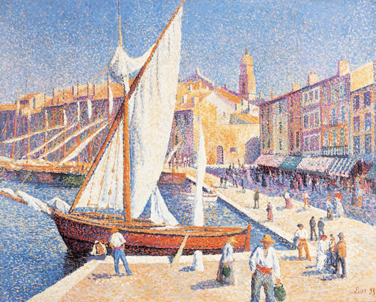 Maximilien Luce - The port of Saint-Tropez (Le Port de Saint-Tropez) 1893