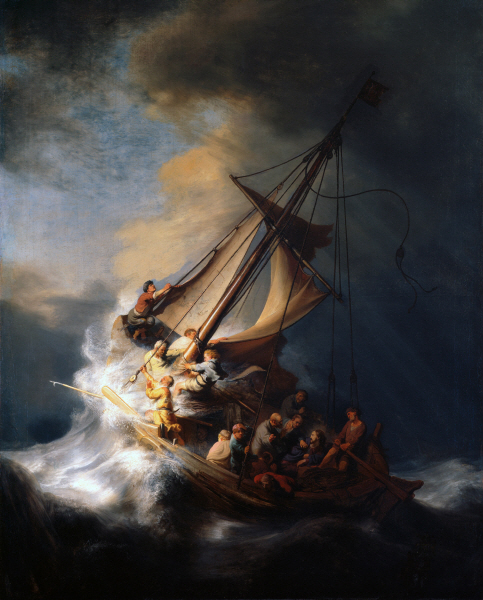 Rembrandt Harmenszoon van Rijn -  Christ in the Storm on the Lake of Galilee