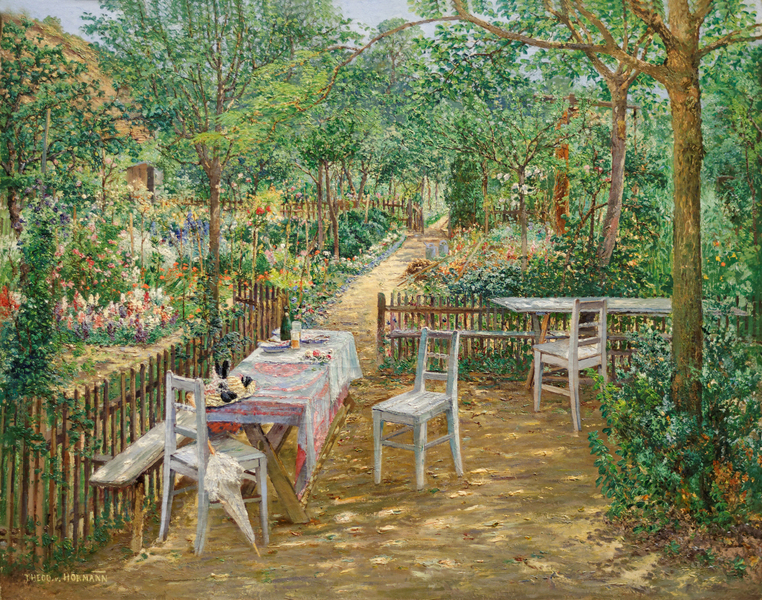 Theodor von Hörmann - Summer in the Garden Theodor von Hörmann