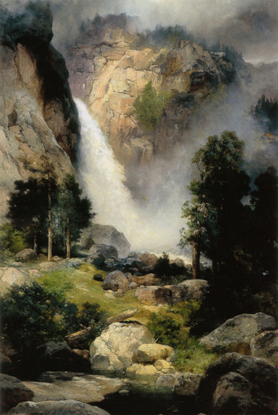 Thomas Moran - Cascade Falls, Yosemite