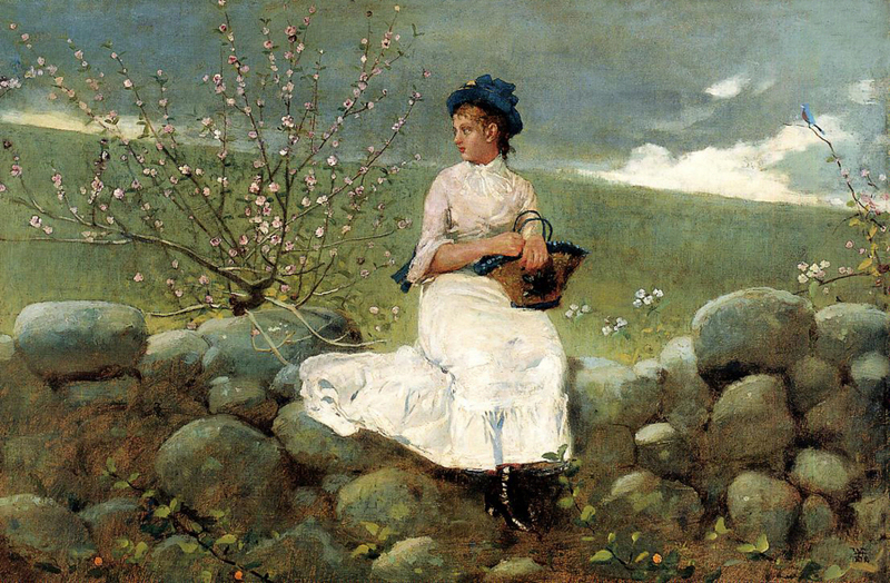 Winslow Homer - Peach Blossoms, 1878