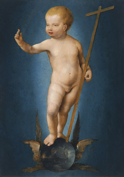 Joos van Cleve - The Infant Christ on the Orb of the World