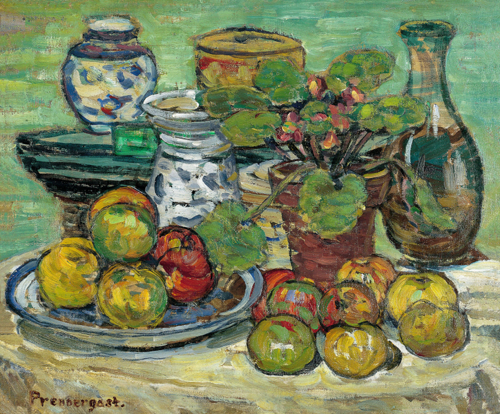 Maurice Prendergast - Still life with apples