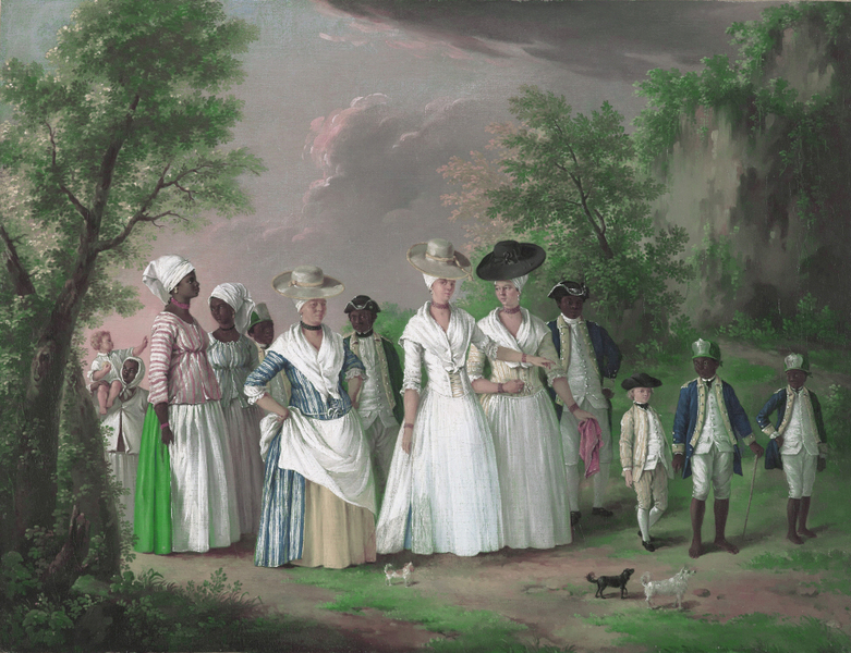 Agostino Brunias - Free Women of Color with their Children and Servants in a Landscape