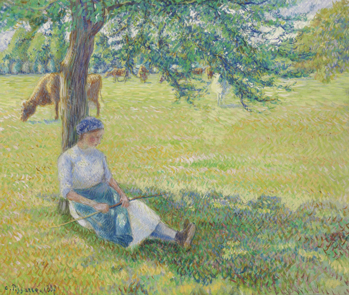 Camille Pissarro - Gardeuse de vaches, Eragny