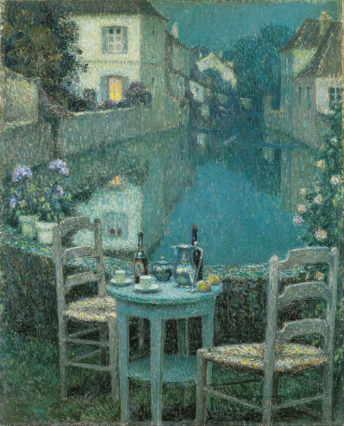 Henri Le Sidaner - Small Table in Evening Dusk