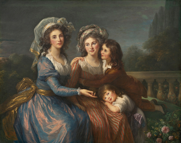Elisabeth Louise Vigee Le Brun - The Marquise de Pezay, and the Marquise de Rouge with Her Sons Alexis and Adrien