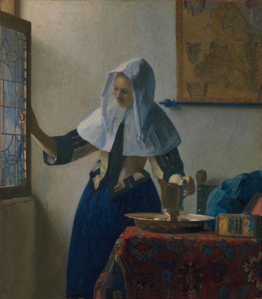 Johannes Vermeer - Young Woman with a Water Pitcher(45.7 x 40.6 cm)