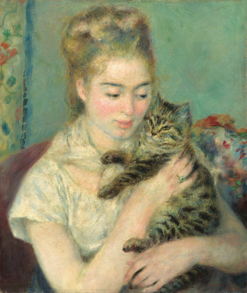 Pierre-Auguste Renoir - Femme au chat