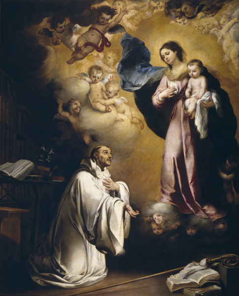 Bartolomé Esteban Murillo - Aparición de la Virgen a san Bernardo