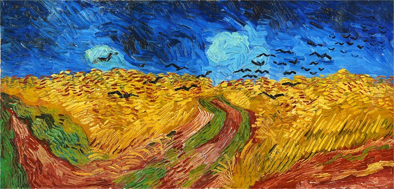 회전_Vincent van Gogh - Wheatfield with Crows