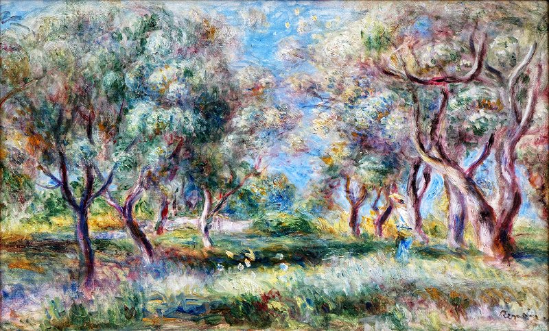 Pierre-Auguste Renoir - Les oliviers de Cagnes - 1909 - 001